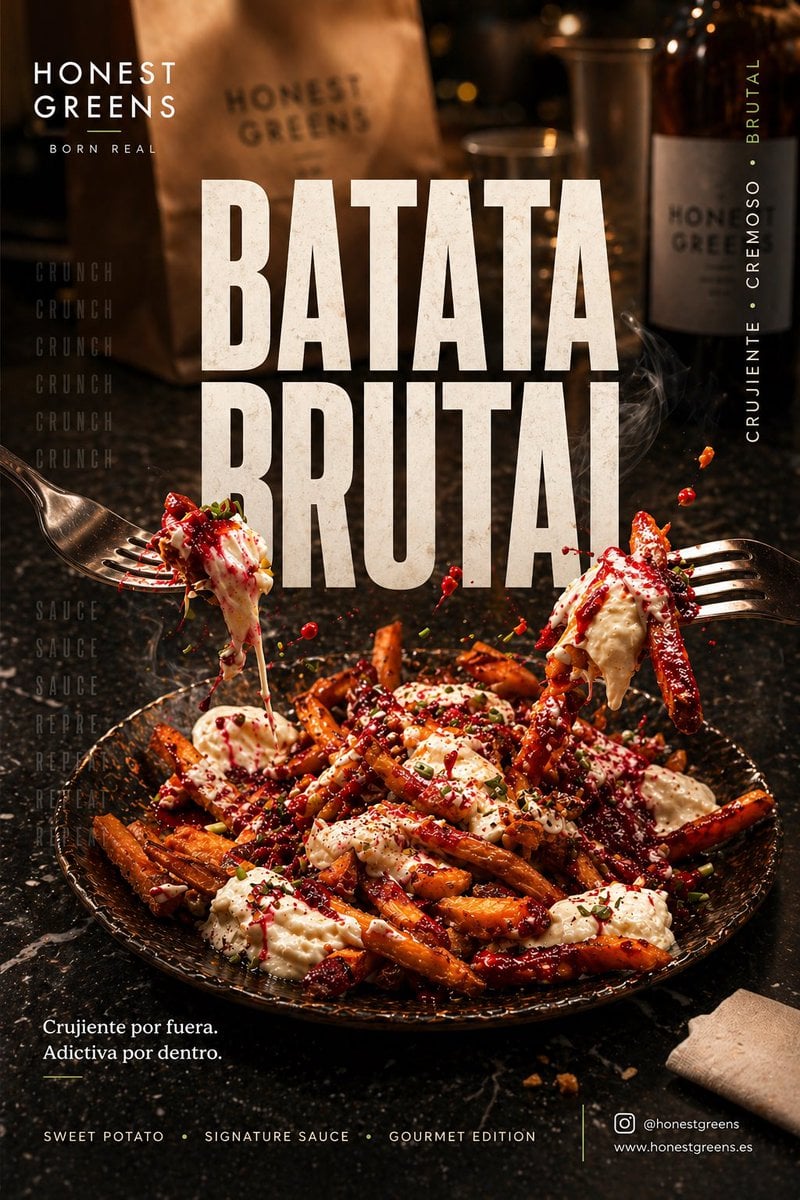 BATATA BRUTAL 美食社媒海报模板