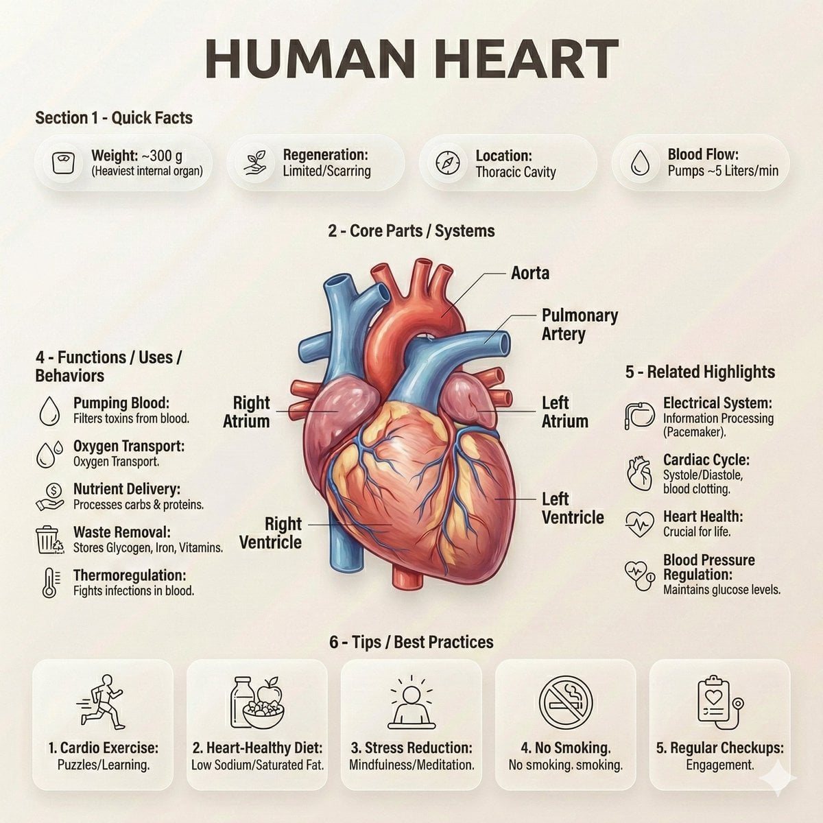 HUMAN LIVER 现代医学信息图模板
