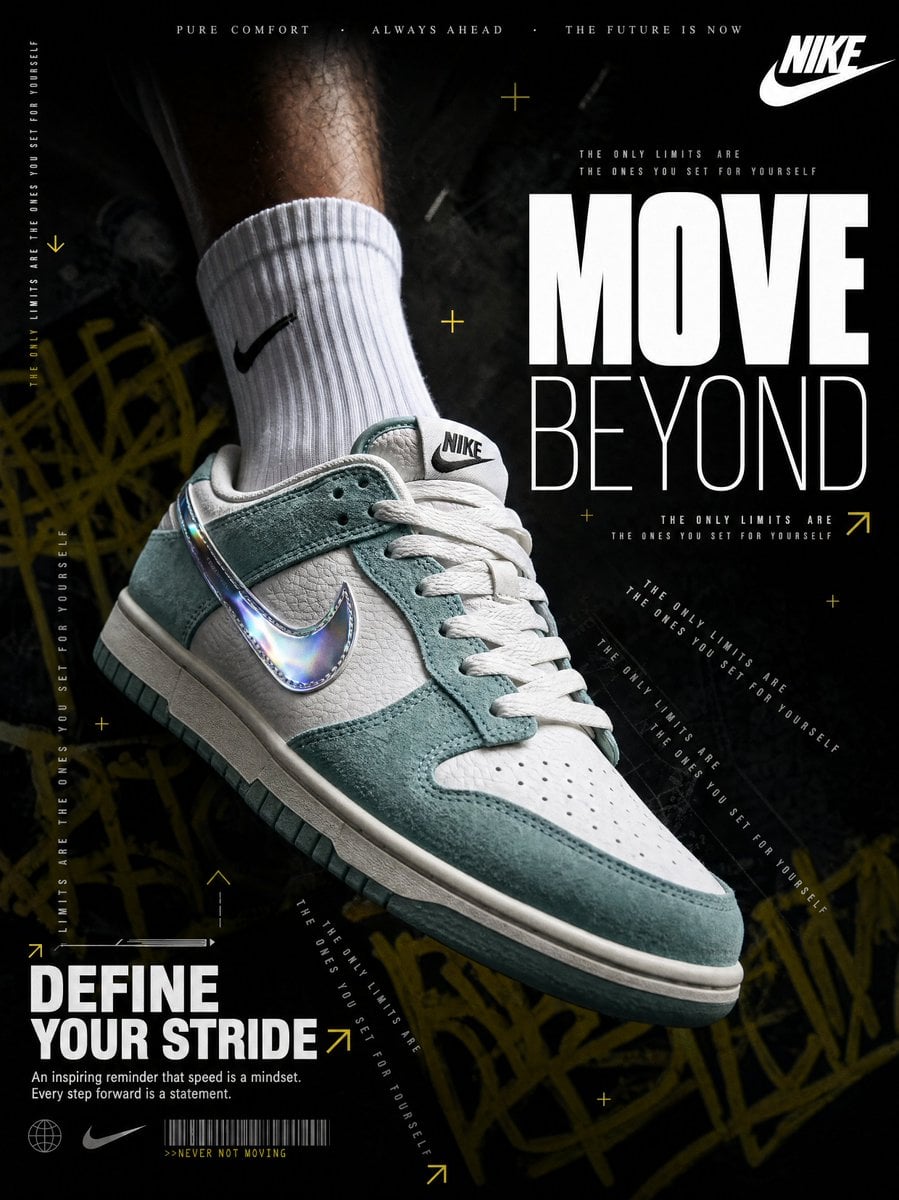Nike MOVE BEYOND 球鞋广告模板