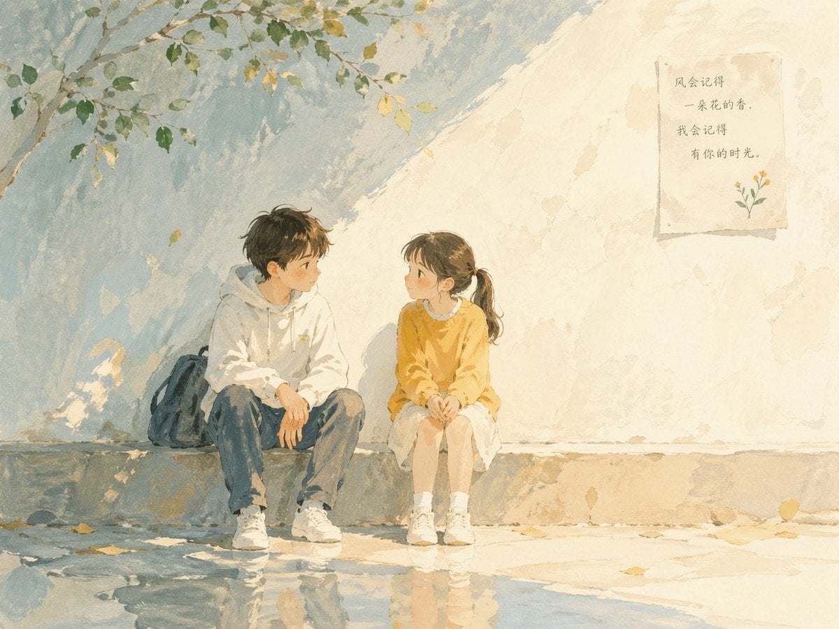 诗意儿童绘本插画模板